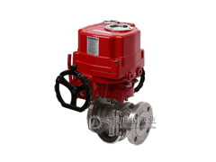 防爆電動法蘭襯氟球閥