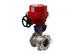 電動V型調節球閥